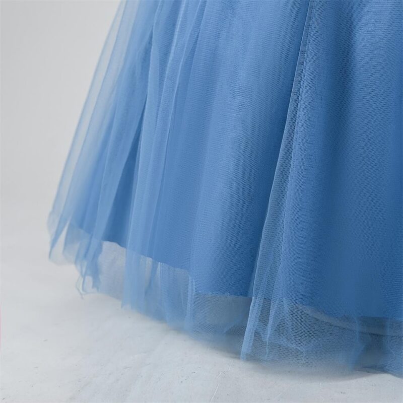 Elegant Tulle Dress with Feathered Sleeves and Matching bag girls party dress - Image 2