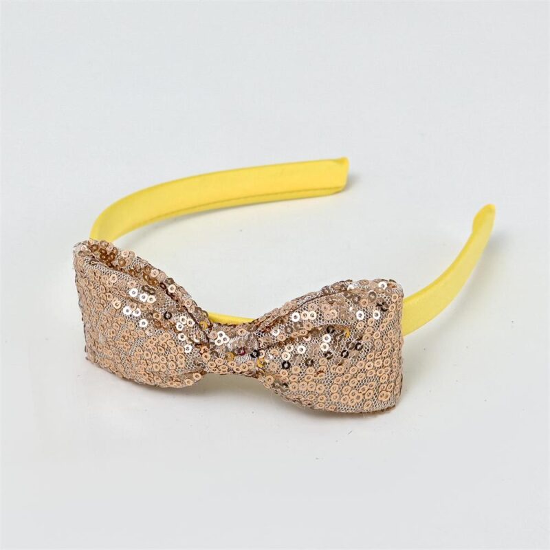Sunshine Yellow Party Dress With Headband - Image 2