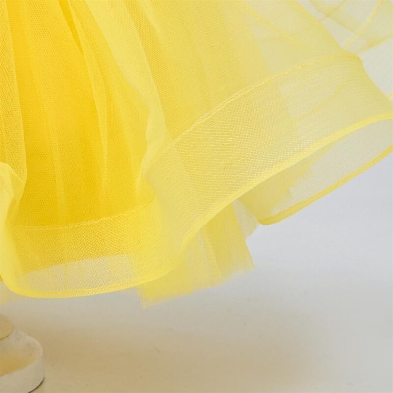 Sunshine Yellow Party Dress With Headband - Image 3