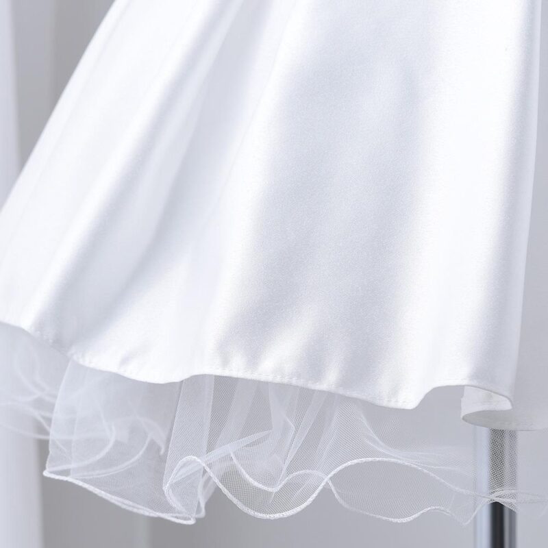 Little Princess Pearl Puffy Party Dress With Headband - Image 6