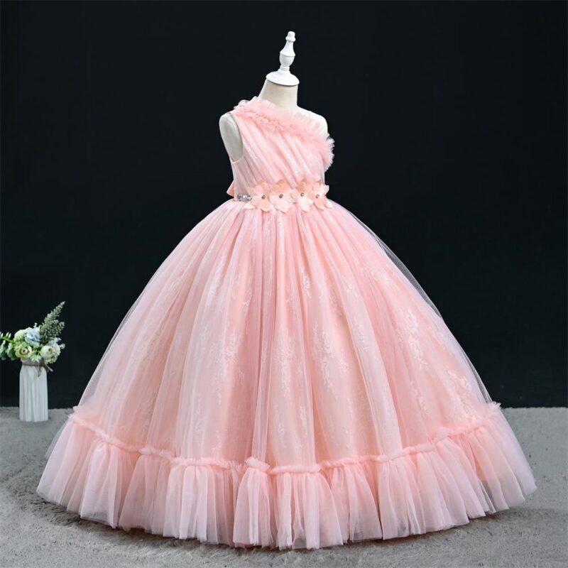 Elegant One-Shoulder Ball Gown special occasions girls party dress - Image 2