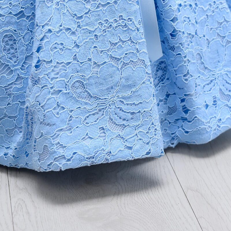Little Princess Blue Lace Baby Party Dress - Image 2