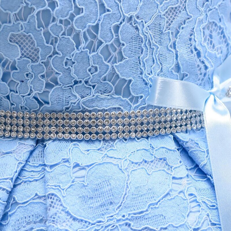 Little Princess Blue Lace Baby Party Dress - Image 4