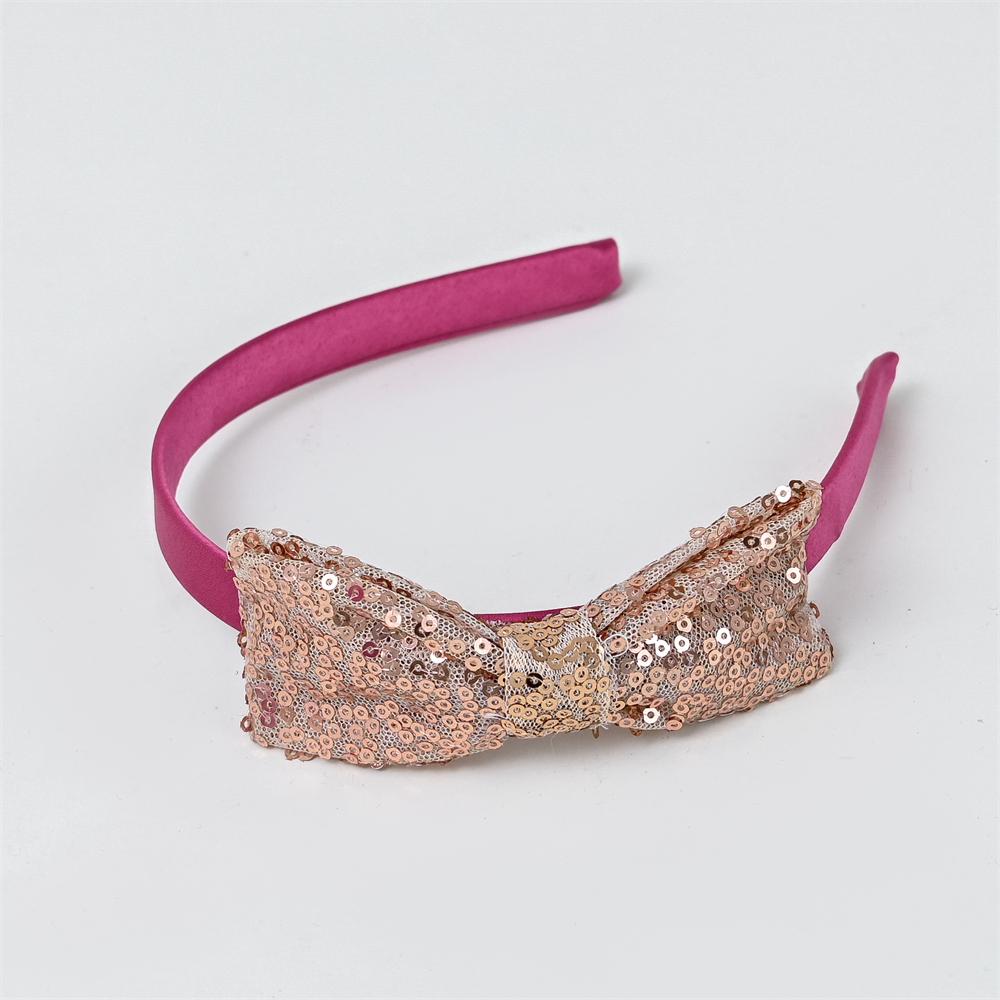 Pinkish-Purple Baby Party Dress With Headband - Image 6