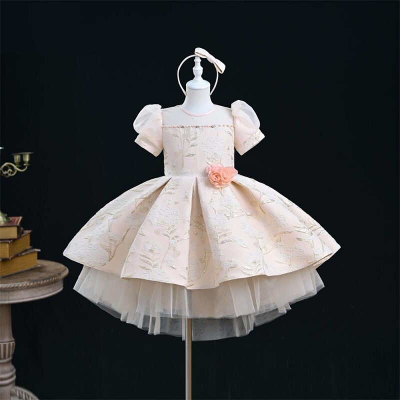 Special Occasions Girls Dress With Headband And Bag - Image 6
