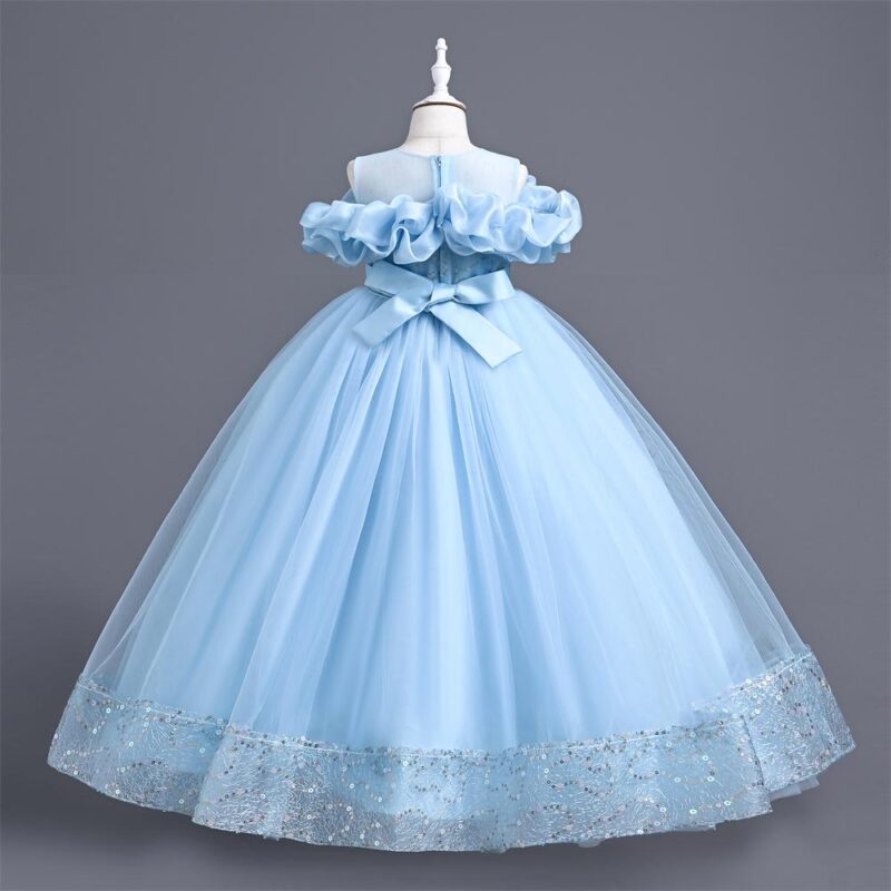 Elegant girls Tulle girls party dress - Image 3