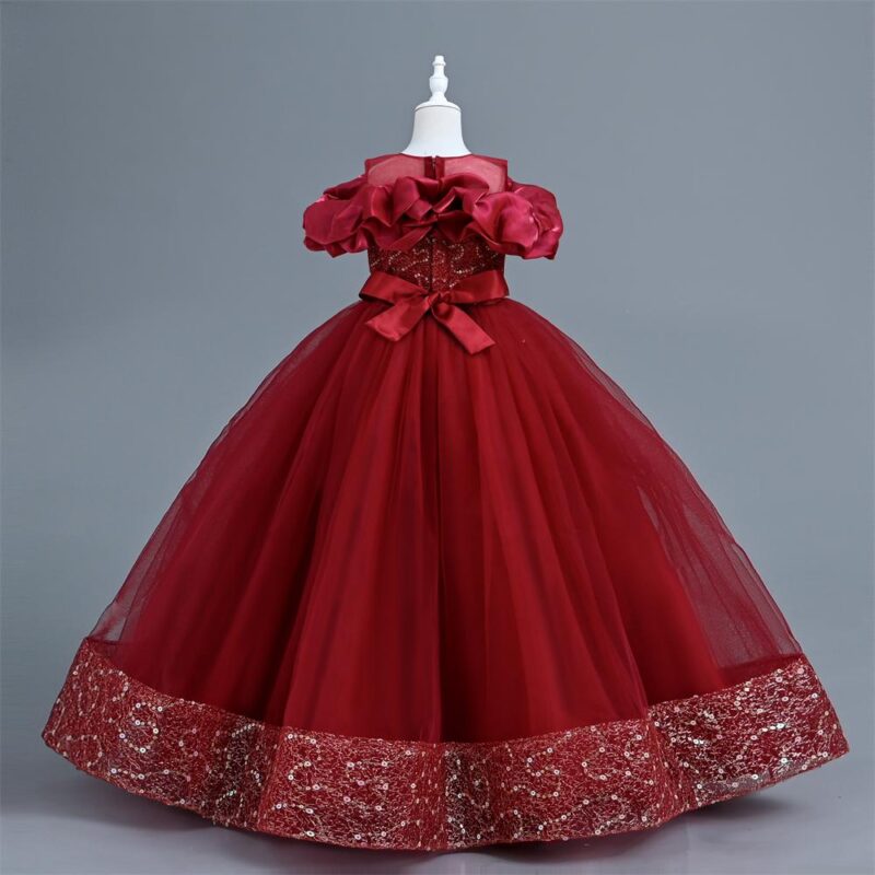 Elegant girls Tulle girls party dress - Image 2