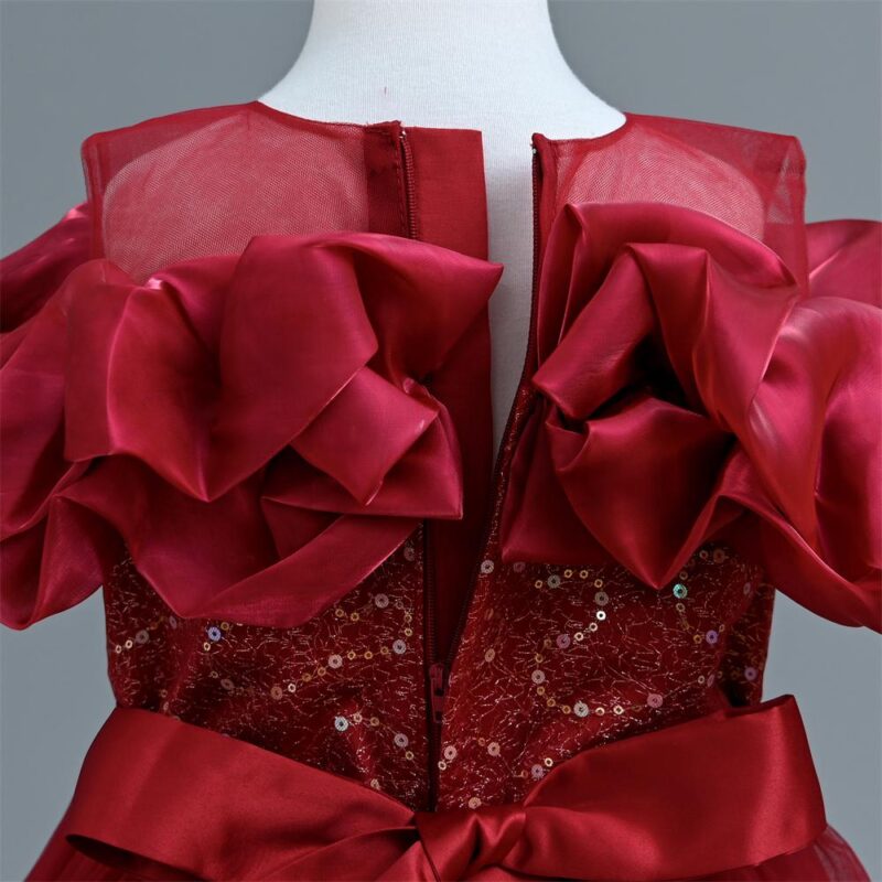 Elegant girls Tulle girls party dress - Image 3