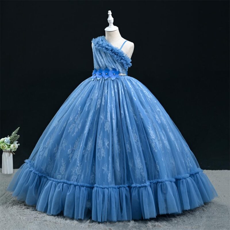 Elegant One-Shoulder Ball Gown special occasions girls party dress - Image 6