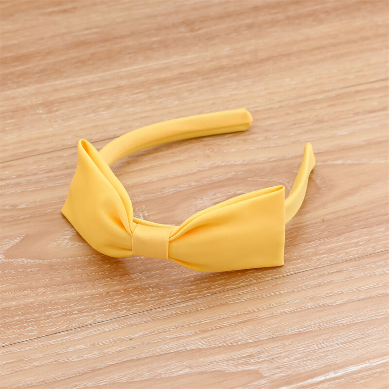 Elegant Yellow Tulle Special Occasions Party Dress With Headband - Image 3
