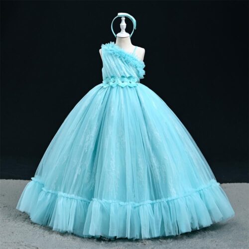 Elegant One-Shoulder Ball Gown special occasions girls party dress