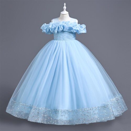 Elegant girls Tulle girls party dress